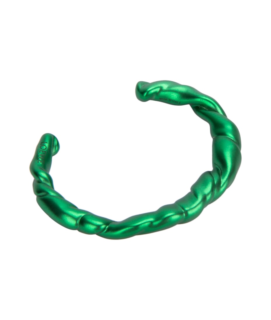 【関税&送料込】Loewe Bracelet Double wrap LOEWE bracelet in calfskin Black - LOEWE