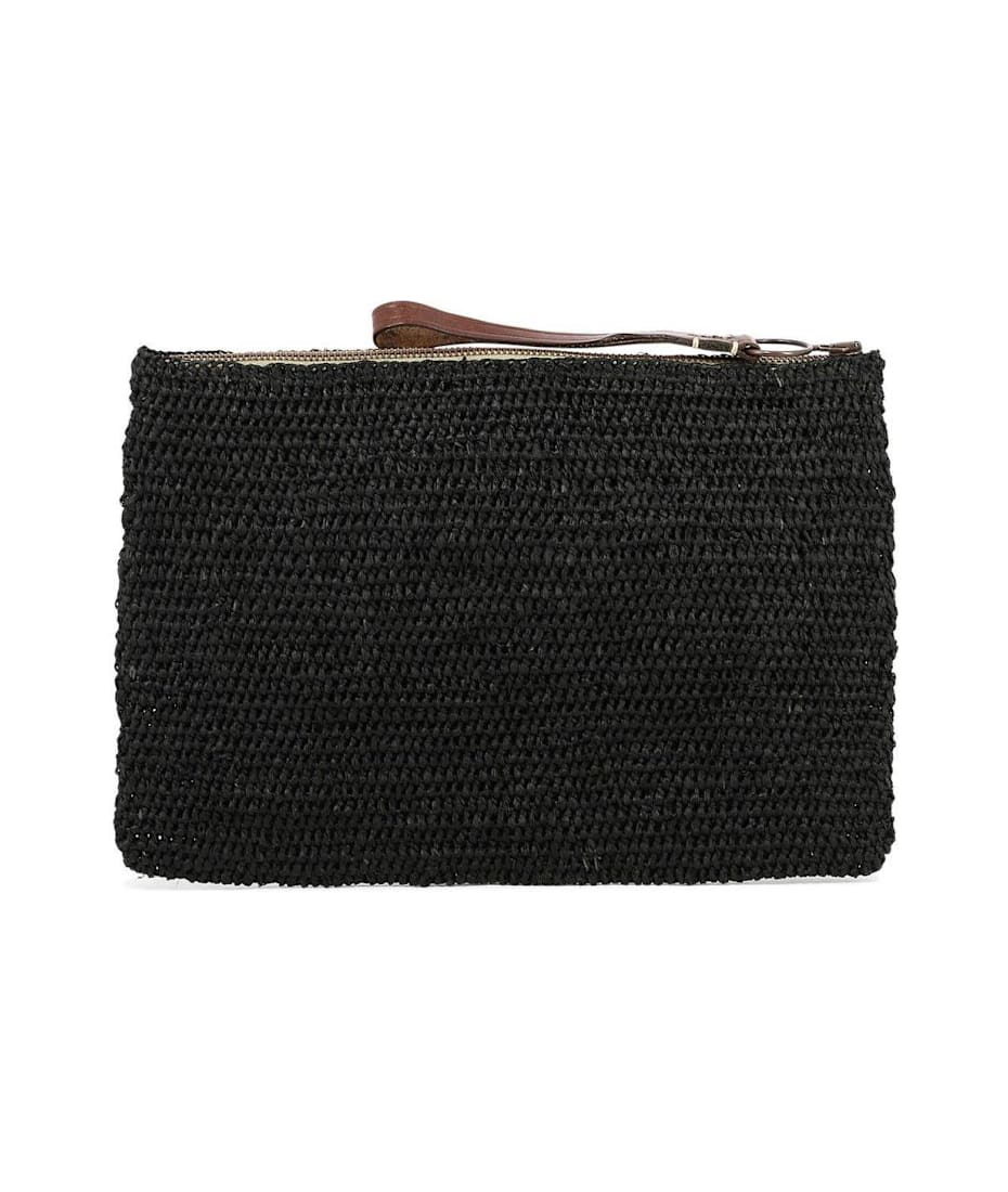 クラッチバッグ IBELIV SS24 AMPY CLUTCH (AMPY 094 ORANGE) Clutch RAFFIA Hook with strap - Clutch plate RAFFIA | IBELIV