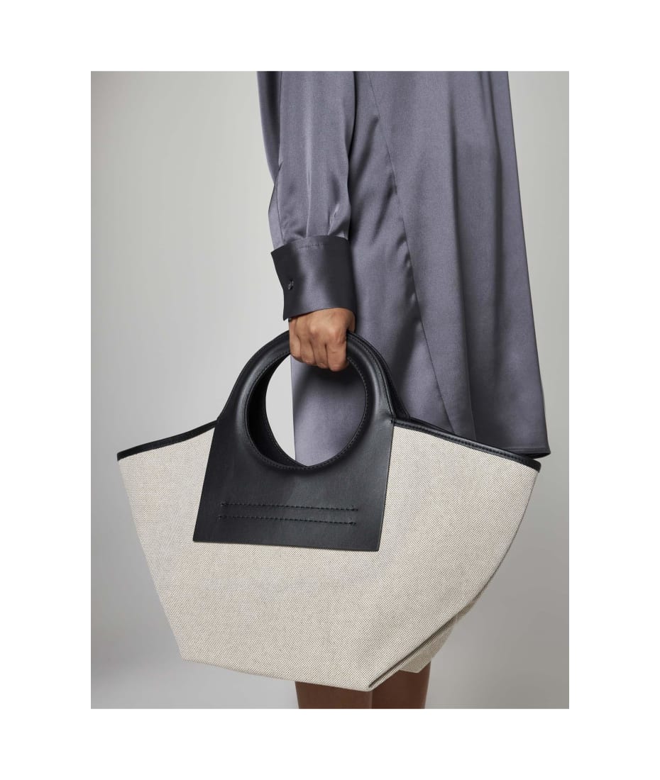 Grey Calella suede tote bag, Hereu