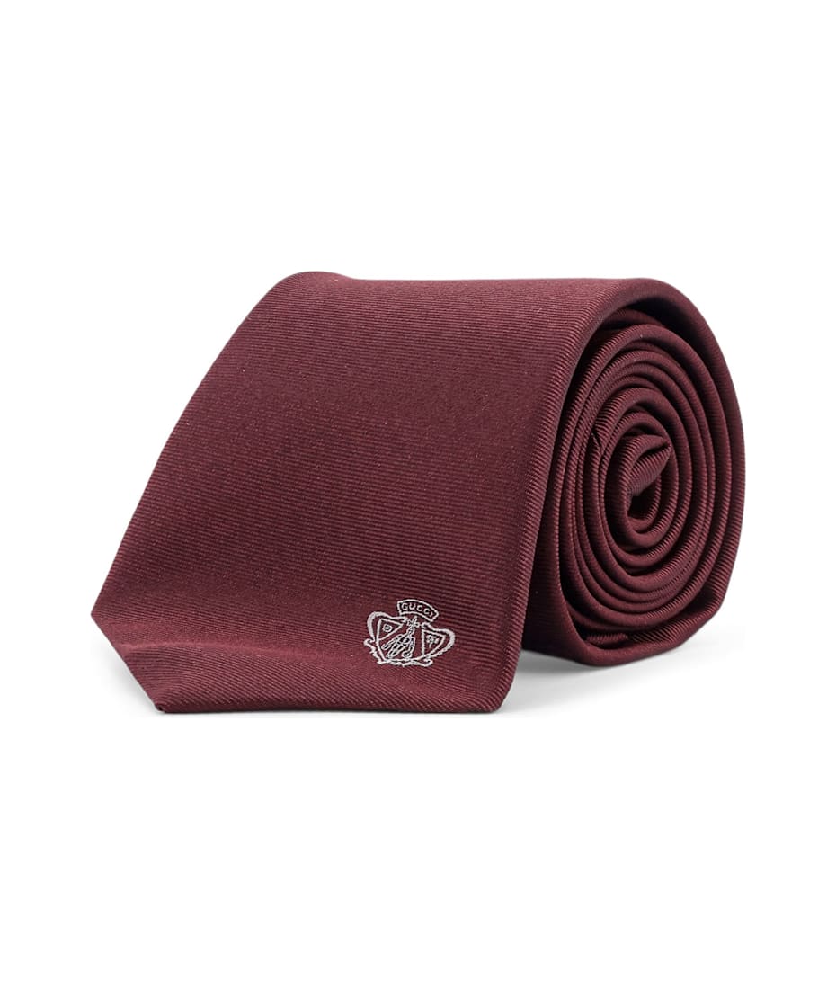 GUCCI Silk tie with Lord detail ネクタイ Gucci Silk Tie With Lord Detail | italist