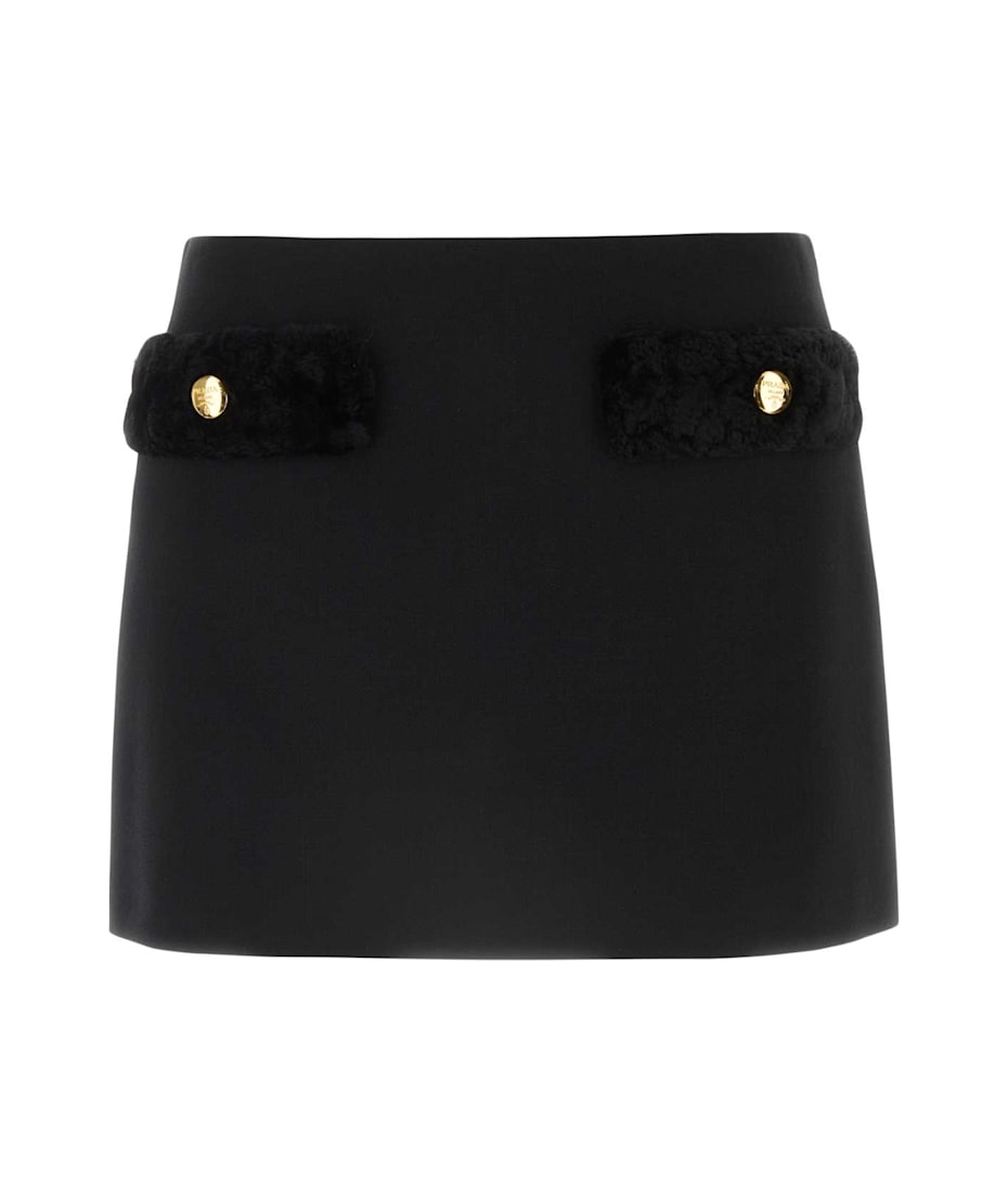 【プラダ・PRADA】Wool miniskirt Prada Black Wool Mini Skirt | italist