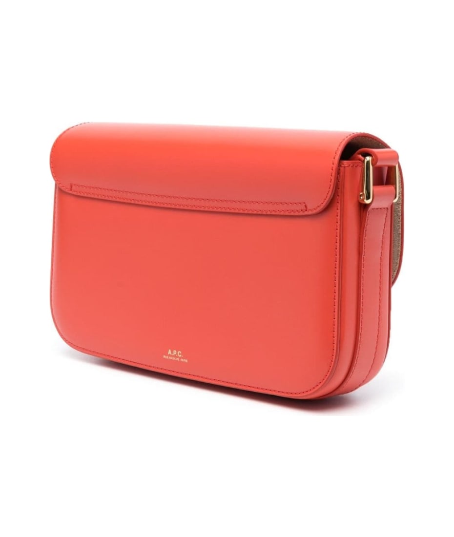 A.P.C Grace Leather Shoulder Bag - Red