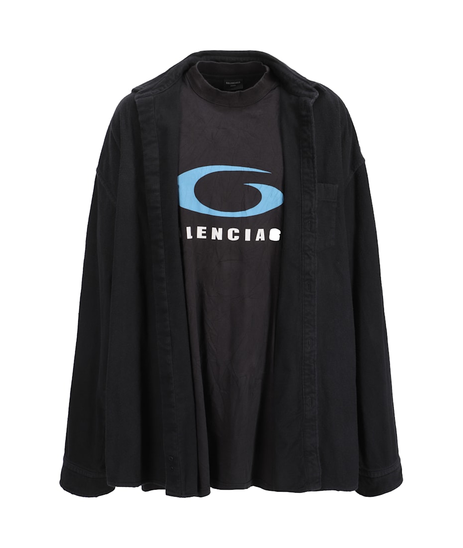 Tシャツ・カットソー Balenciaga Black Coton Oversize Shirt Balenciaga Black Cotton Oversize Shirt | italist