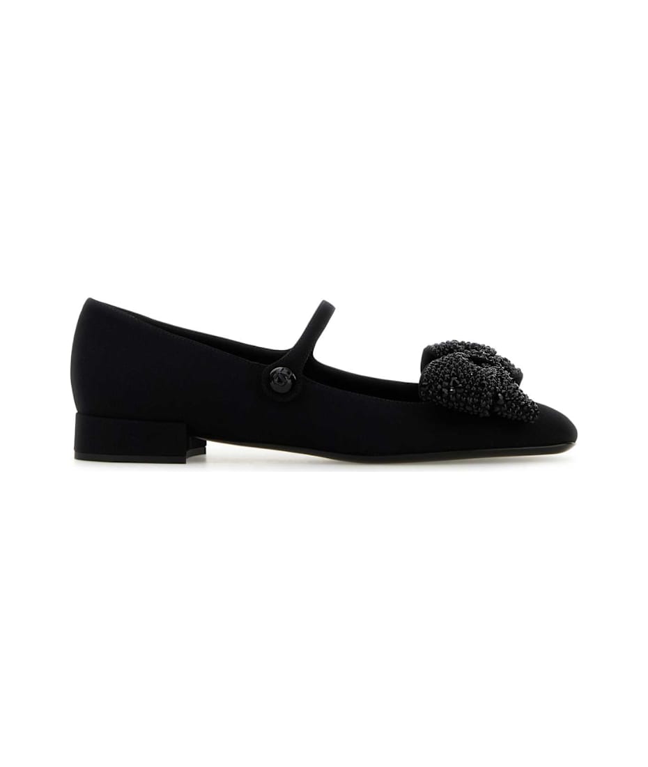フラットシューズ Valentino Garavani Ballerinas Valentino Garavani Rockstud Mesh Ballerinas with Crystals