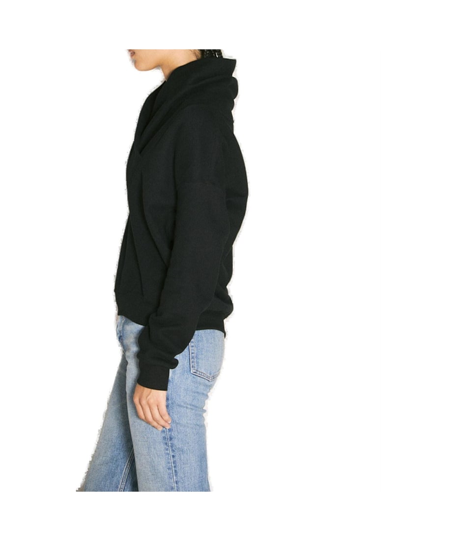 Saint Laurent V-neck Drop Shoulder Hoodie | italist, ALWAYS