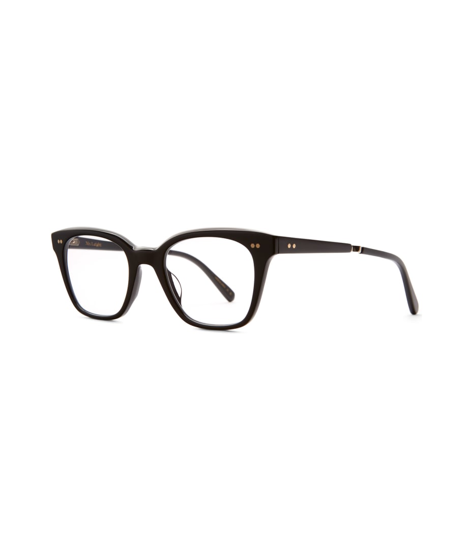 Mr. Leight Morgan C Black-12k White Gold Glasses - Model number: MORGANC