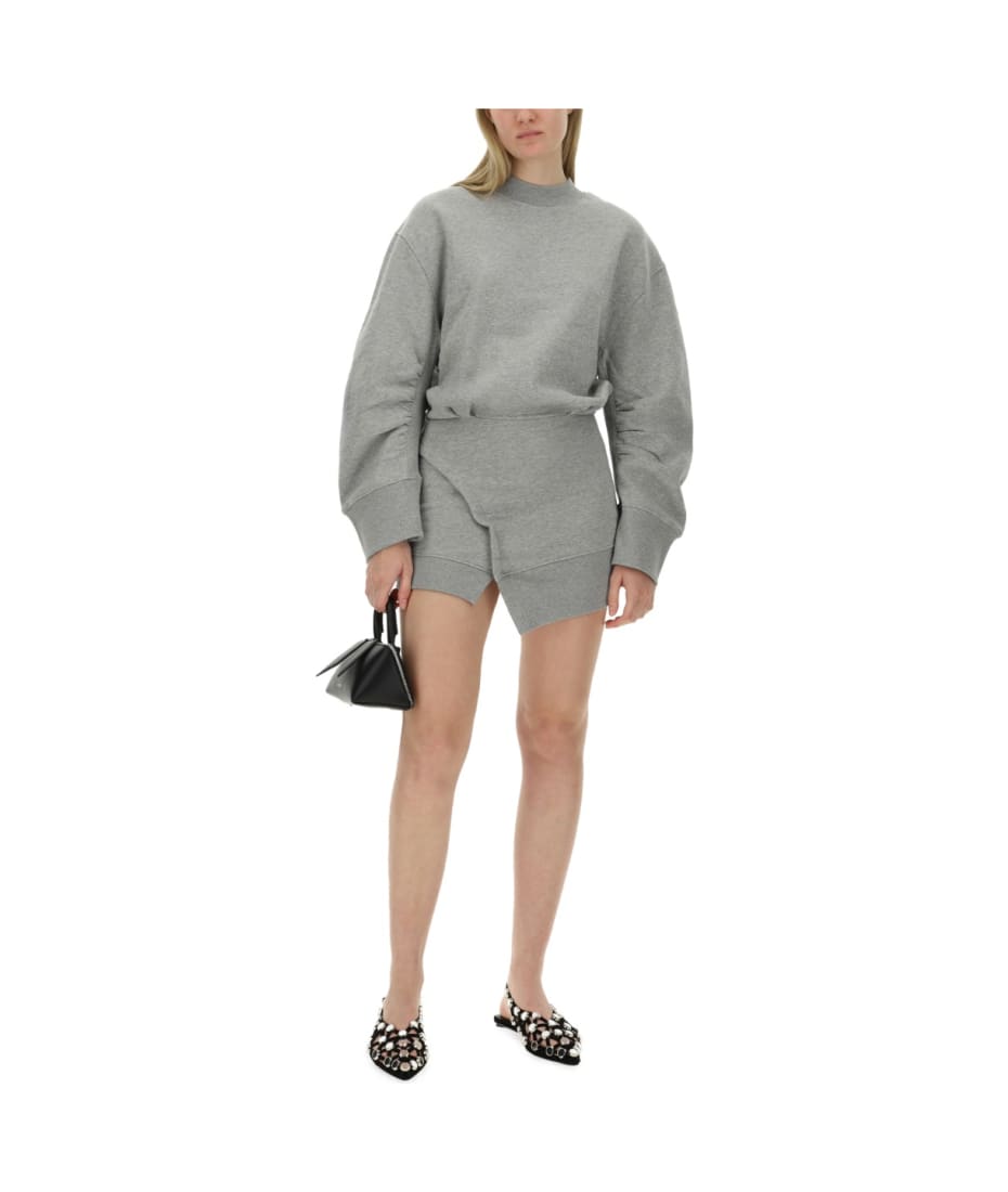THE ATTICO★フリースミニドレス グレー★送関込 The Attico Mini Dress 'ivory' | italist