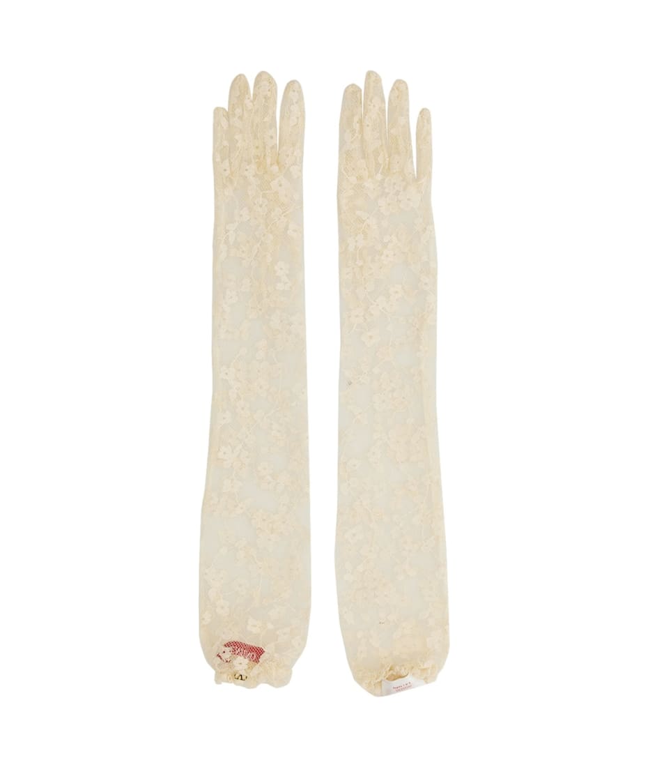 手袋 VALENTINO SS25 LACE GLOVES (6W0GD00GNDQ YBA) Valentino Garavani Lace Gloves | italist