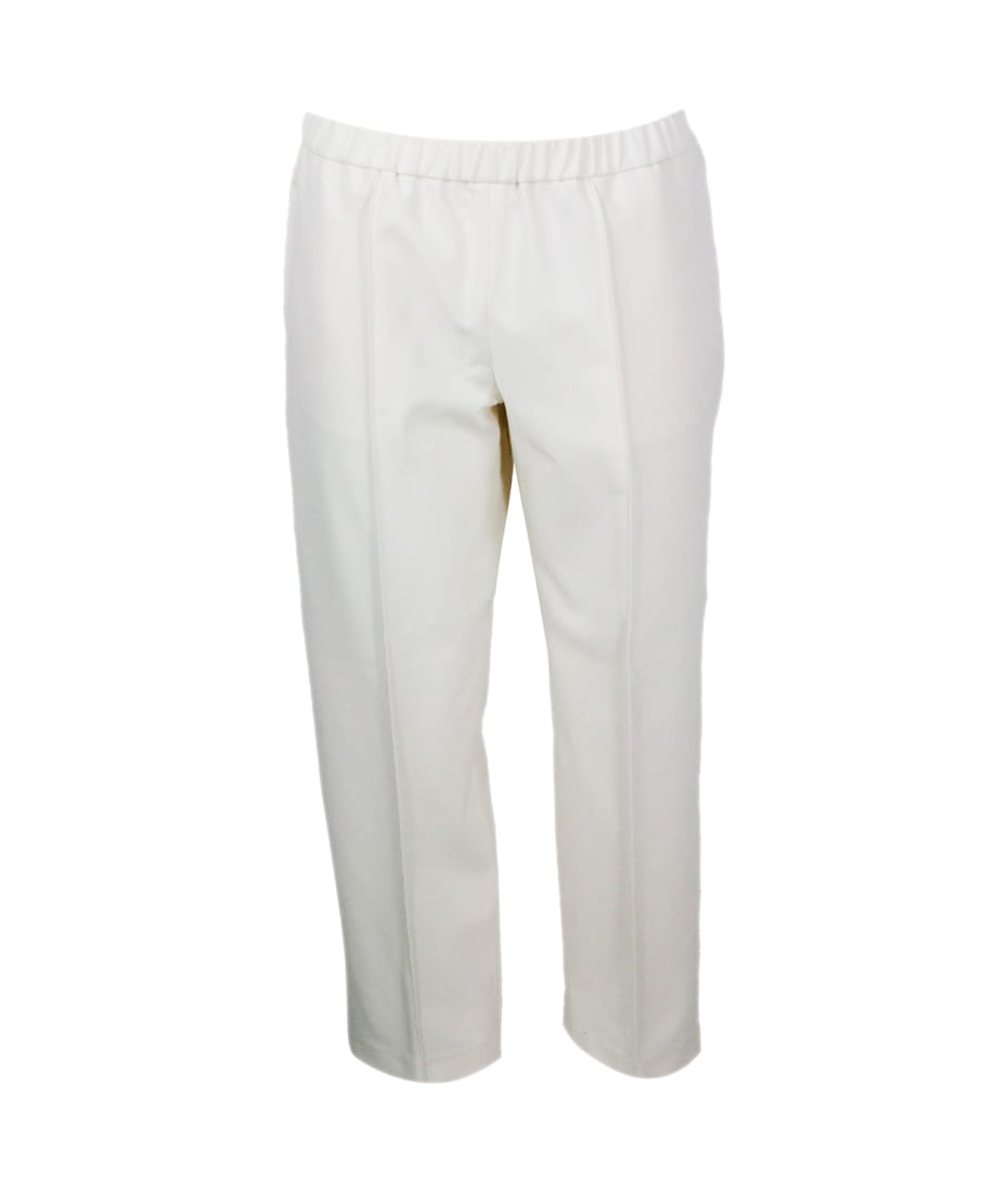 パンツ FABIANA FILIPPI SS25 PANTS (PAD265F291D623 0149) Amelia fluid viscose jogging trousers, black for Women