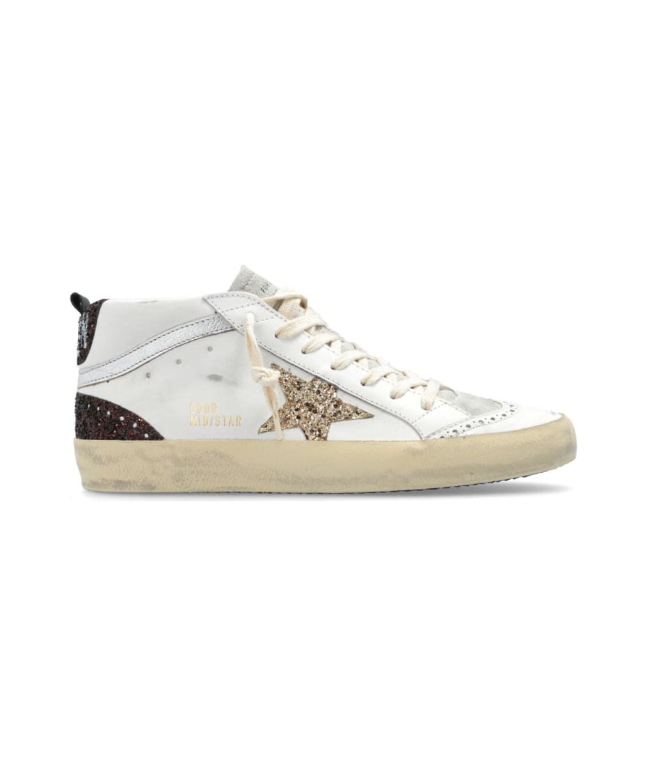 【送料&関税込】Golden Star Glittered Lace-up Sneakers Golden Goose Star Glittered Lace-up Sneakers | italist