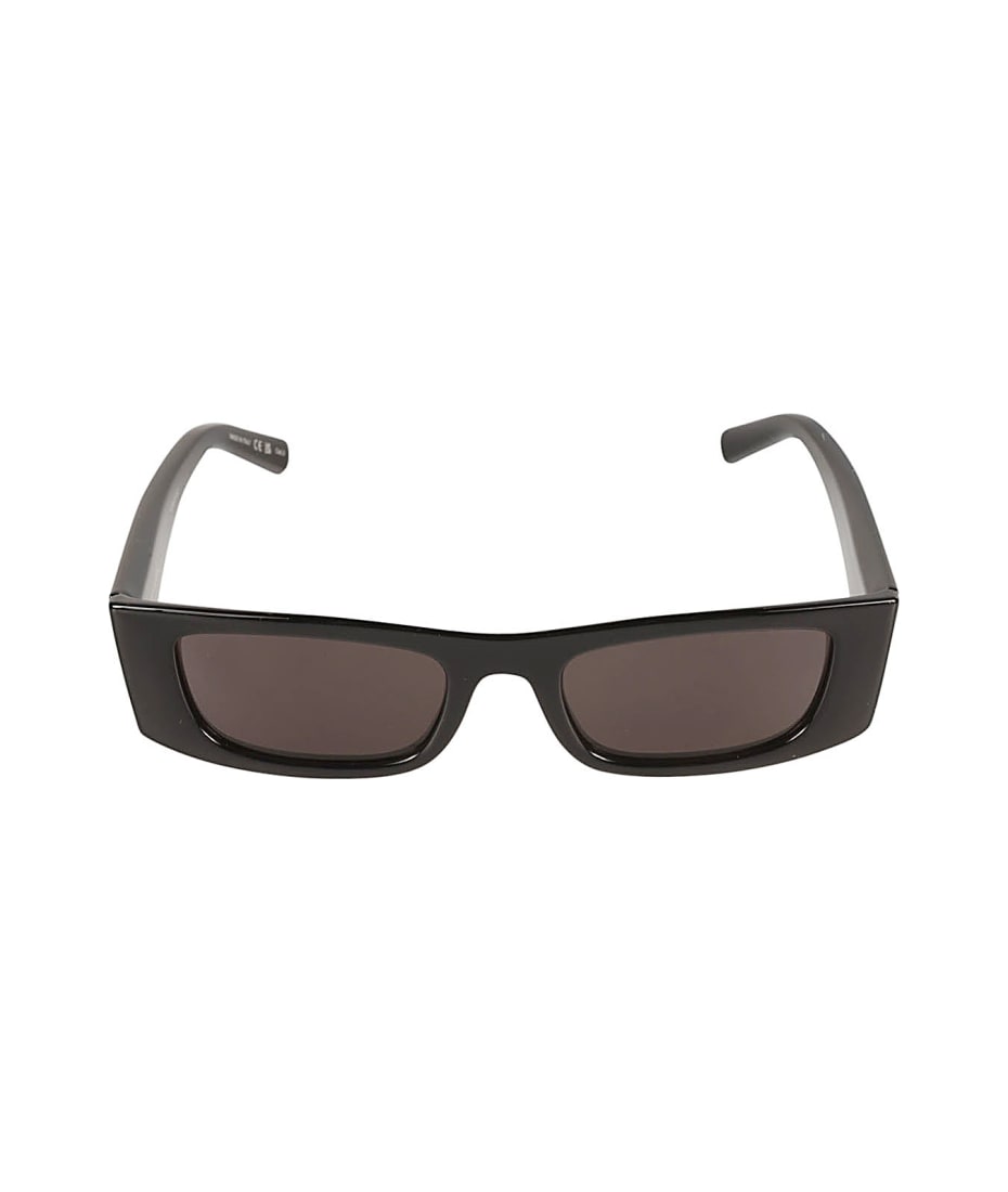 Saint Laurent Eyewear Rectangular Frame Logo Sunglasses italist