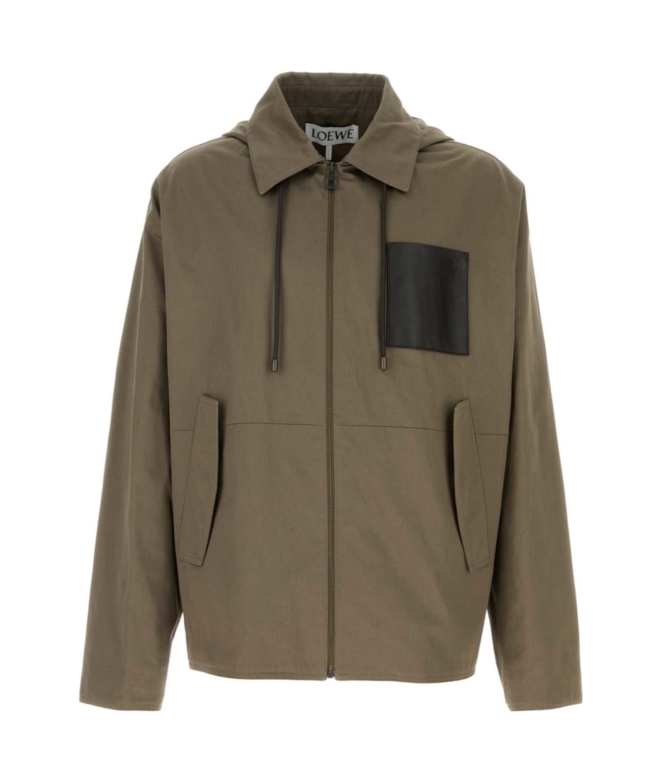ジャケット Loewe Khaki Cotton Jacket Jacket in cotton Green - LOEWE