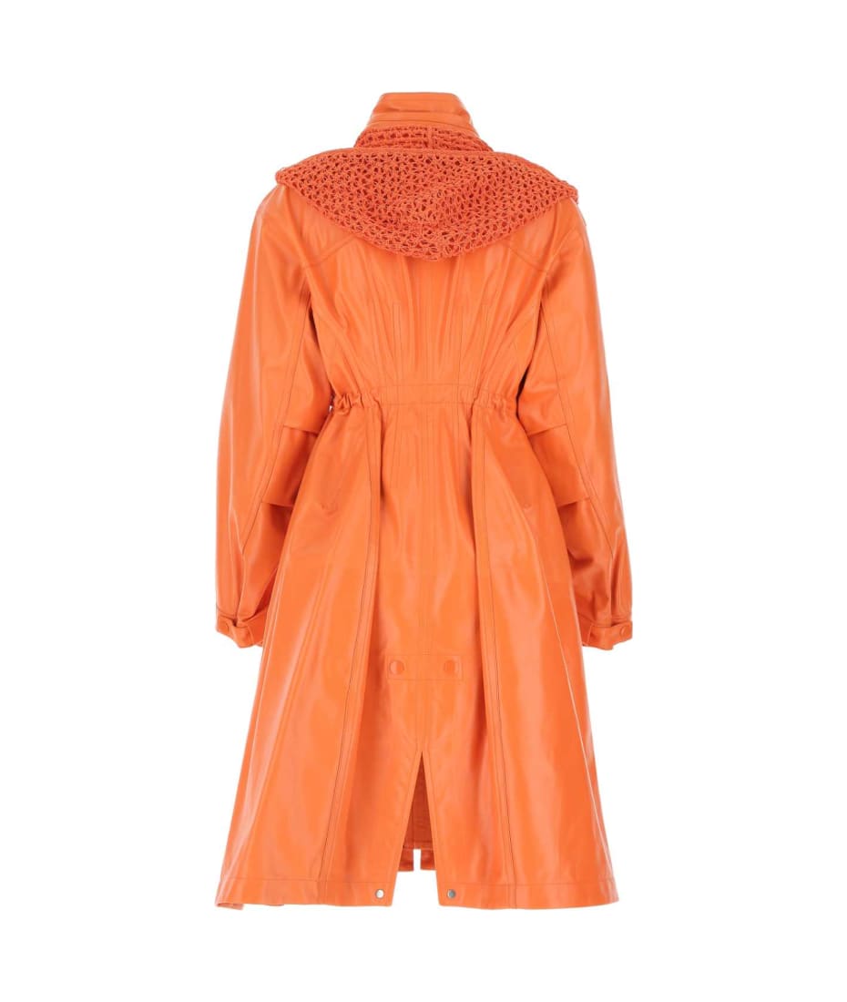 レザージャケット・コート Bottega Veneta Orange leather parka Bottega Veneta Orange Leather Parka | italist