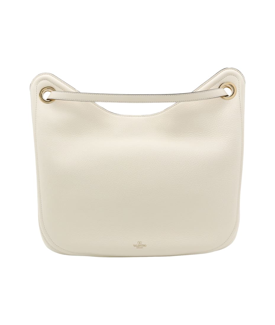 ショルダーバッグ・ポシェット Valentino Garavani Vlogo Gate Grainy Leather Hobo Bag Valentino Garavani Vlogo Gate Grained Leather Hobo Bag