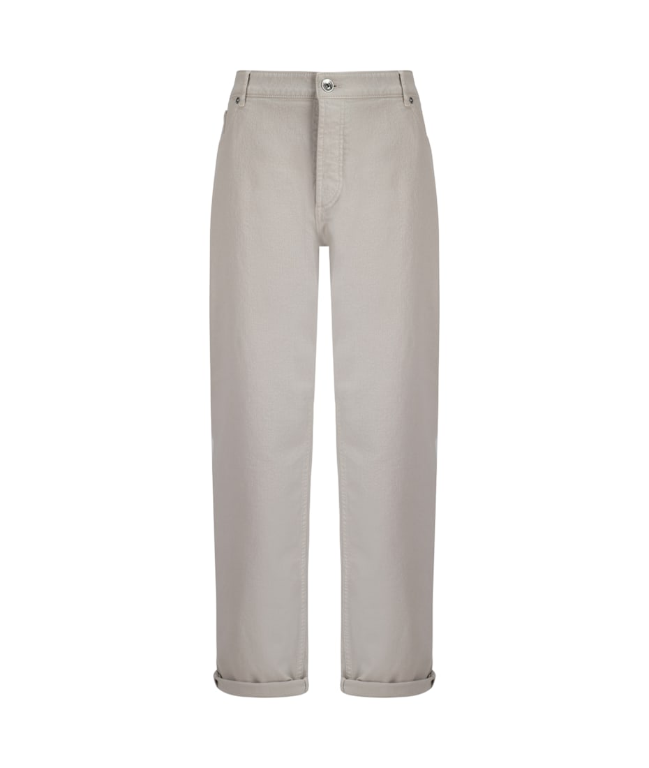 パンツ BRUNELLO CUCINELLI PANTS (MH126P8512 C9002) Brunello Cucinelli - Light Tan Gabardine Italian Fit Pant