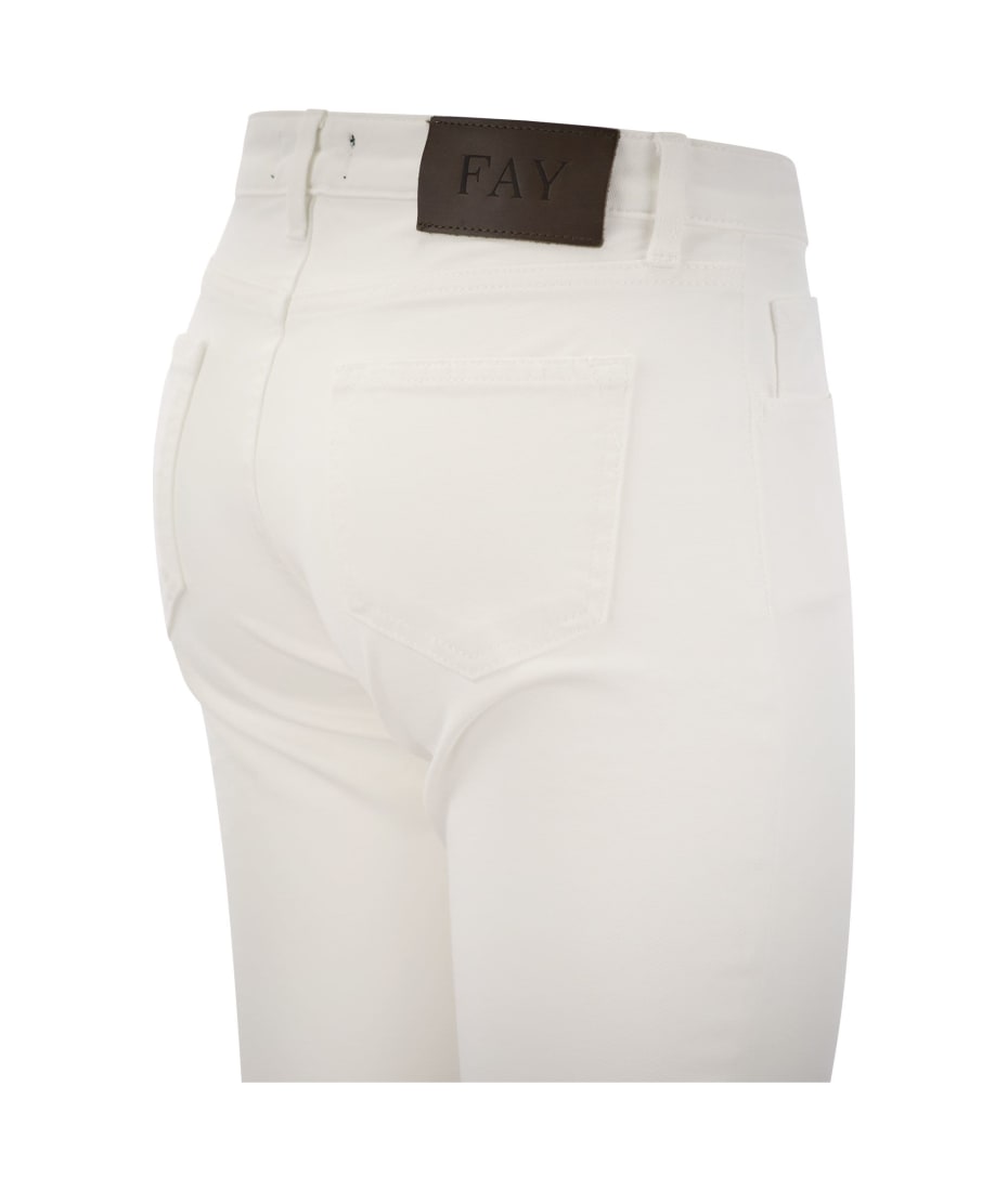 Fay 5-pocket Trousers In Stretch Cotton.