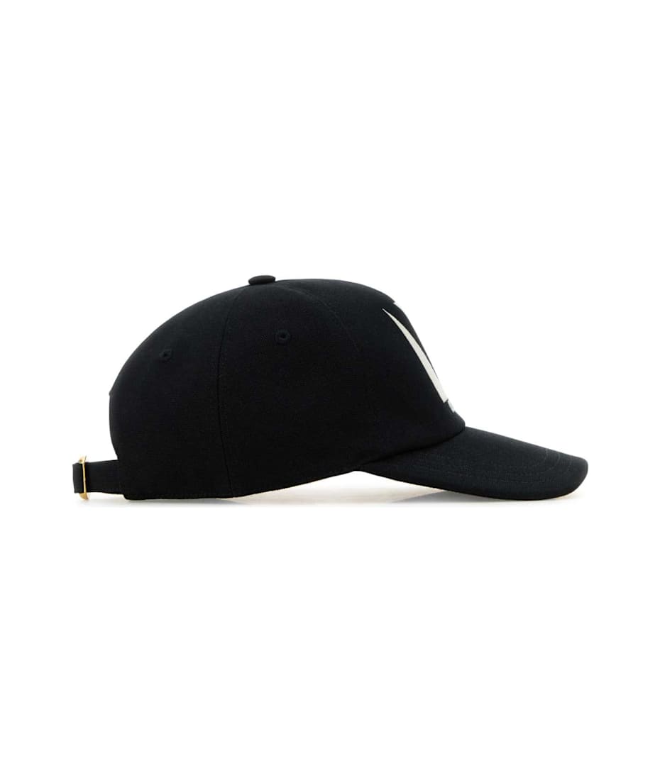 キャップ VALENTINO SS25 Black cotton baseball cap (6W2HDA41WGJ 9LP) Valentino Garavani Chez Valentino black baseball cap
