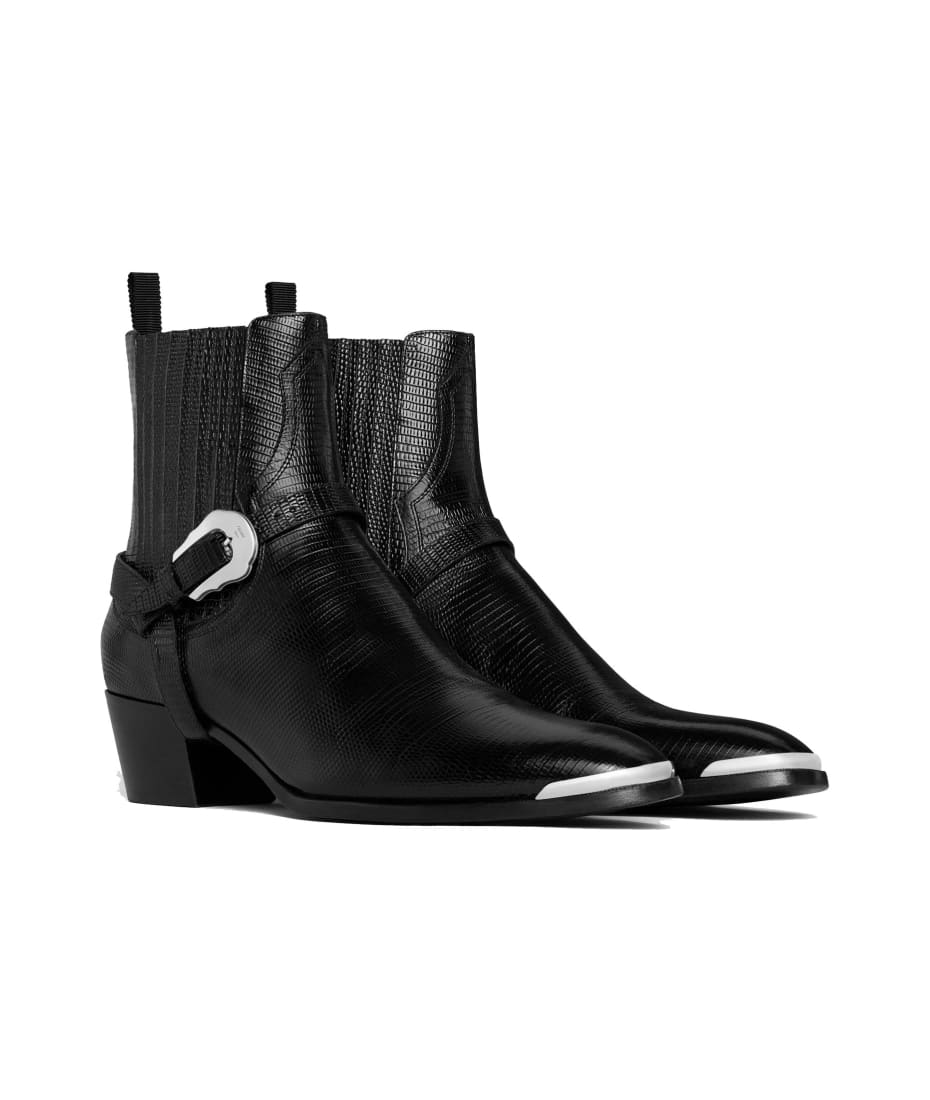 CELINEブーツ　Westem Chelsea Boot 60 CELINE CAMARGUE BIKER CHELSEA BOOT in CALFSKIN - VEGETAL TANNING
