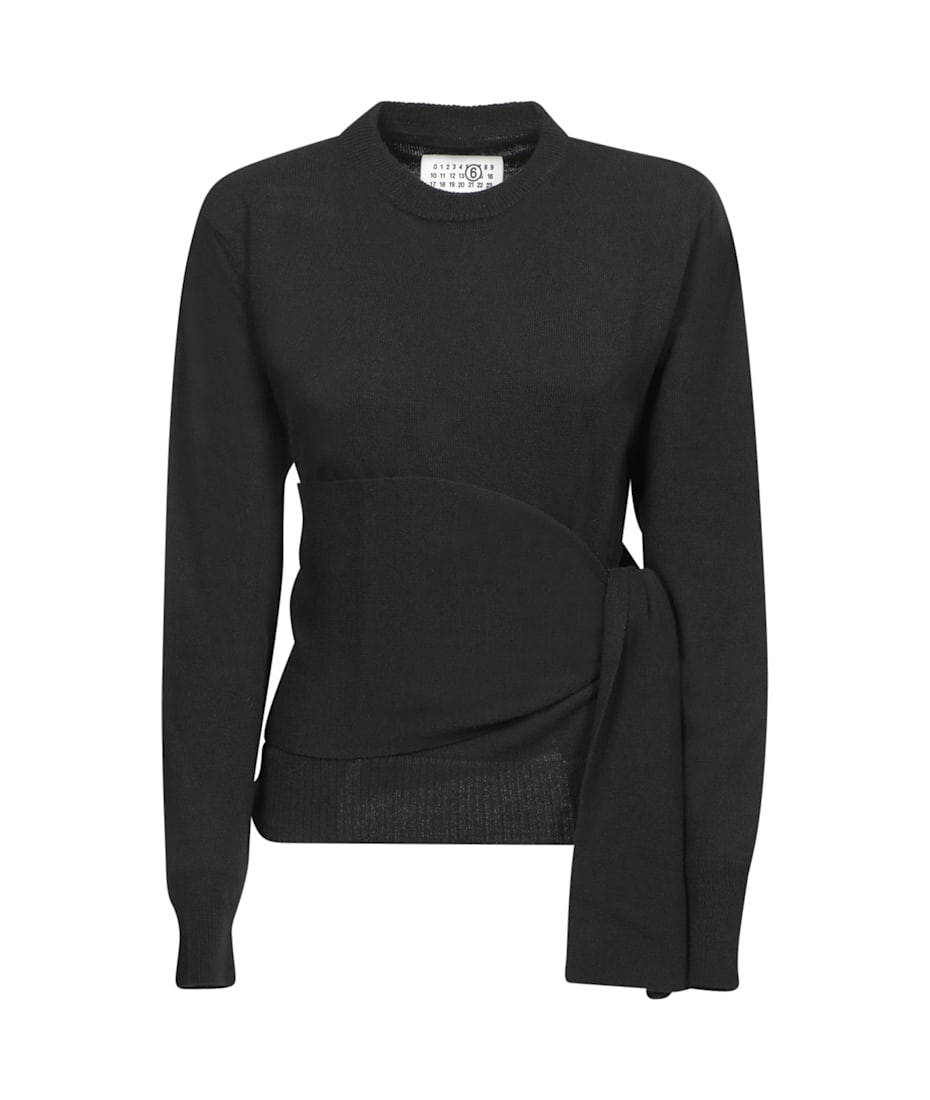 トップス MM6 MAISON MARGIELA OVER SWEAT TOPS MM6 Maison Margiela Wrap-around Crewneck Jumper | italist