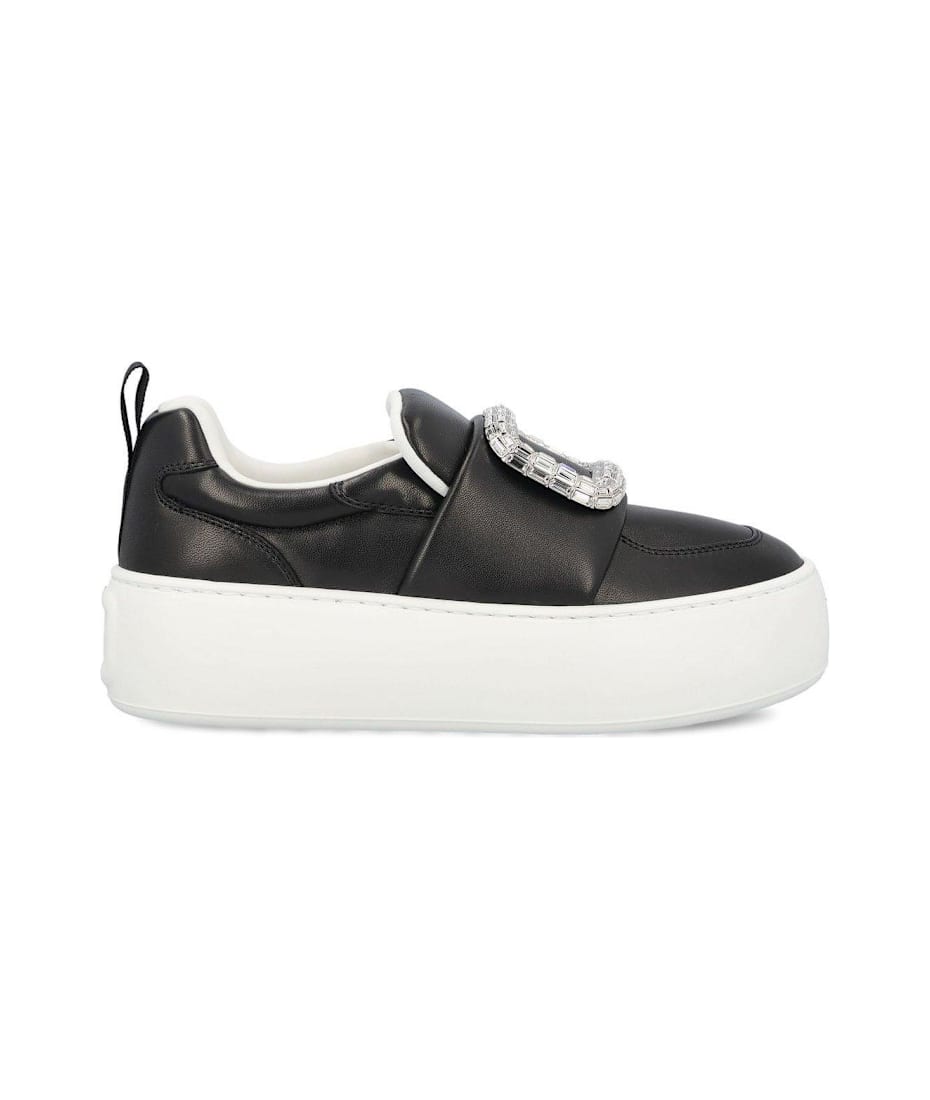 【Roger Vivier】Viv' Up Embellished Buckle Sneakers Roger Vivier Viv' Up Embellished Buckle Sneakers | italist
