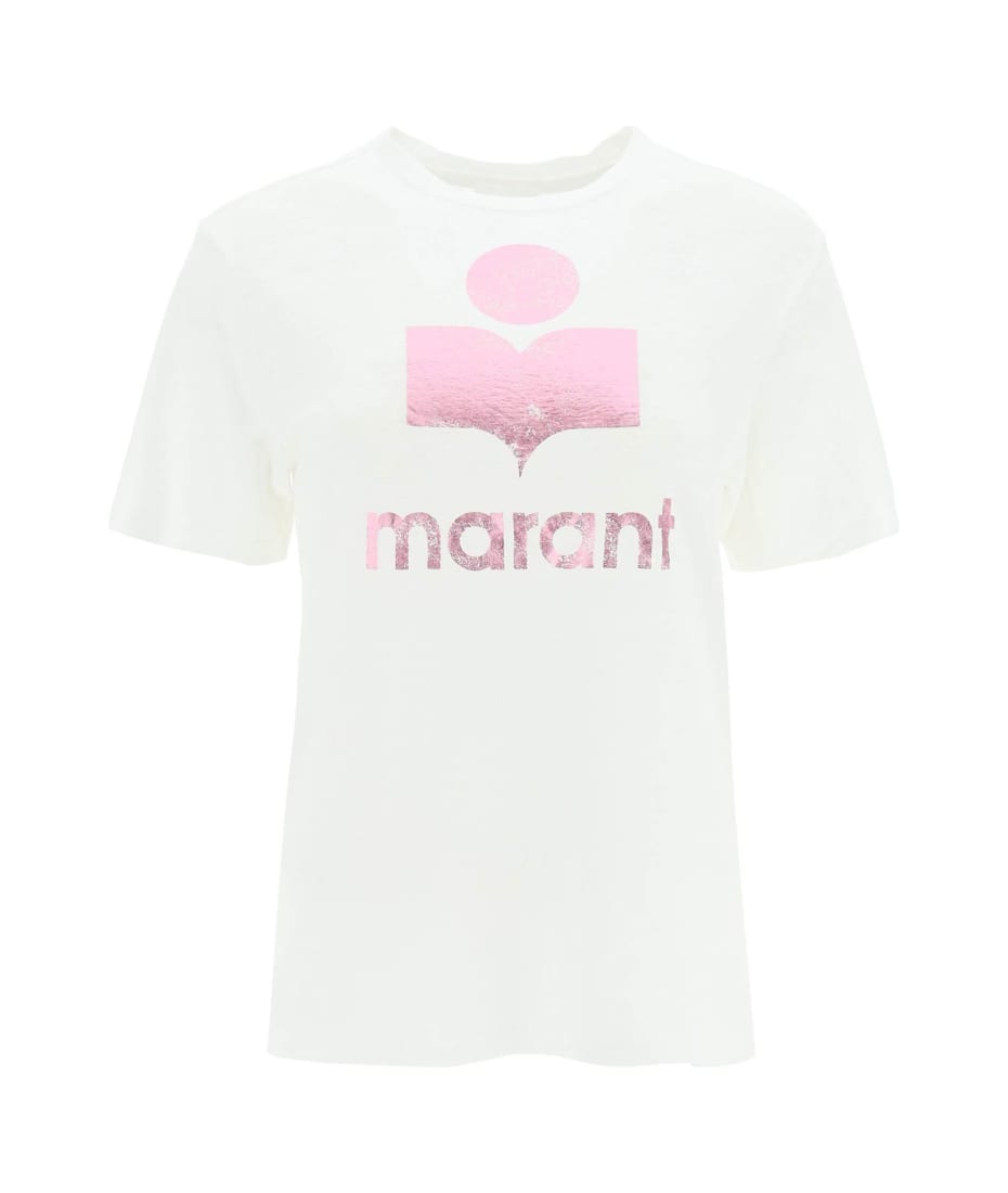 Ekstremt vigtigt kapok craft Isabel Marant Étoile 'zewel' T-shirt With Metallic Logo | italist, ALWAYS  LIKE A SALE