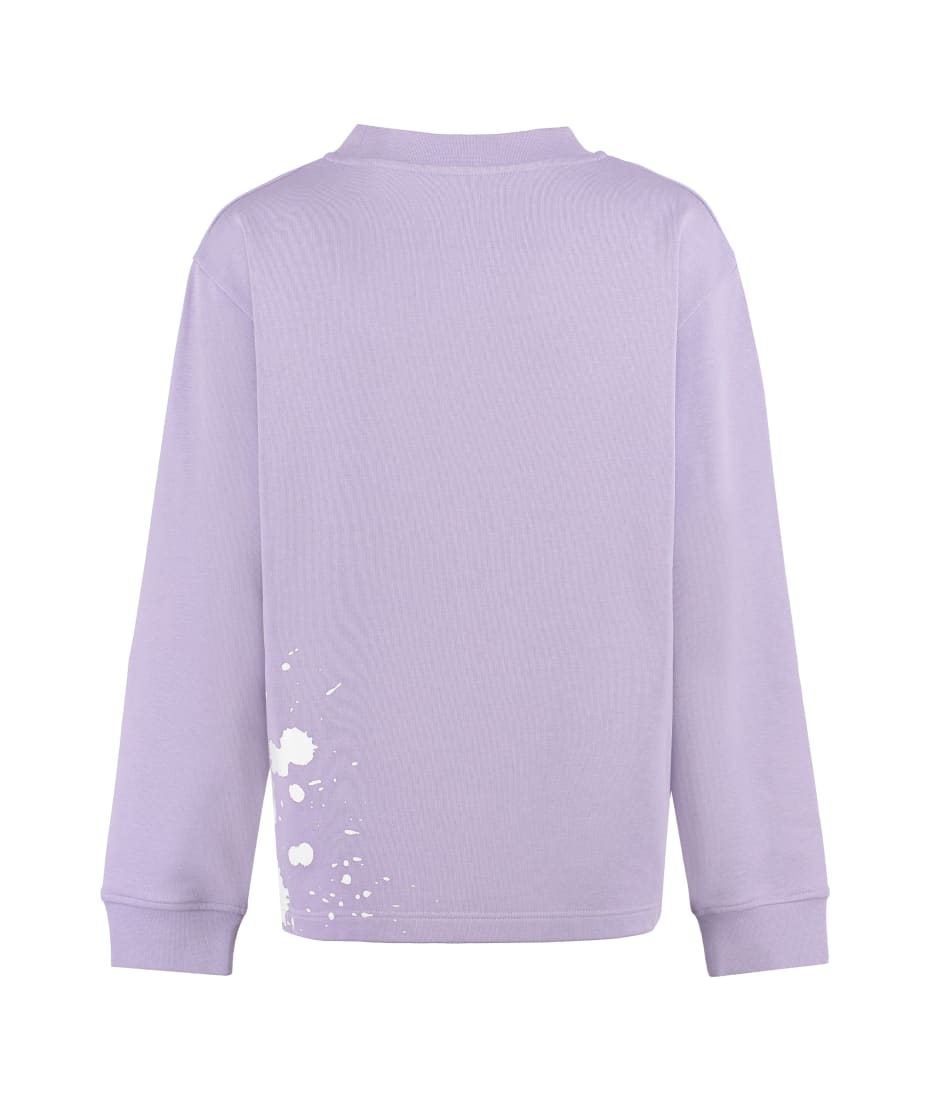 Moncler Cotton Crew-neck Sweatshirt - Lilac