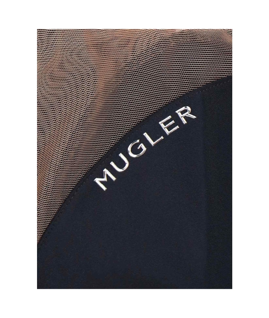 Mugler Black Illusion Shaping Bodysuit Mugler