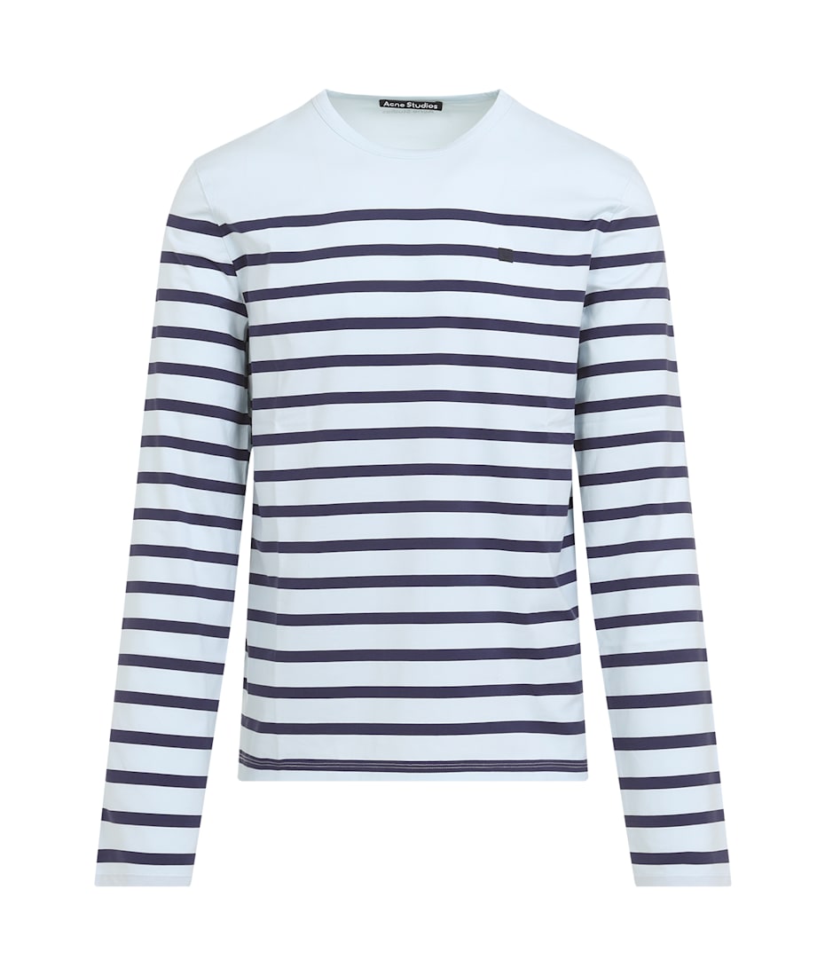 Tシャツ・カットソー Acne Studios SS25 Acne Studios LS T-shirt (CL0306 AAV) Acne Studios - Long sleeve t-shirt - Pale blue