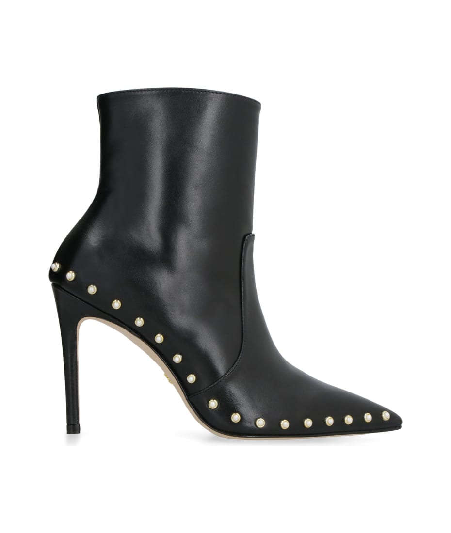 Stuart Weitzman Stuart Leather Pointy-toe Ankle Boots