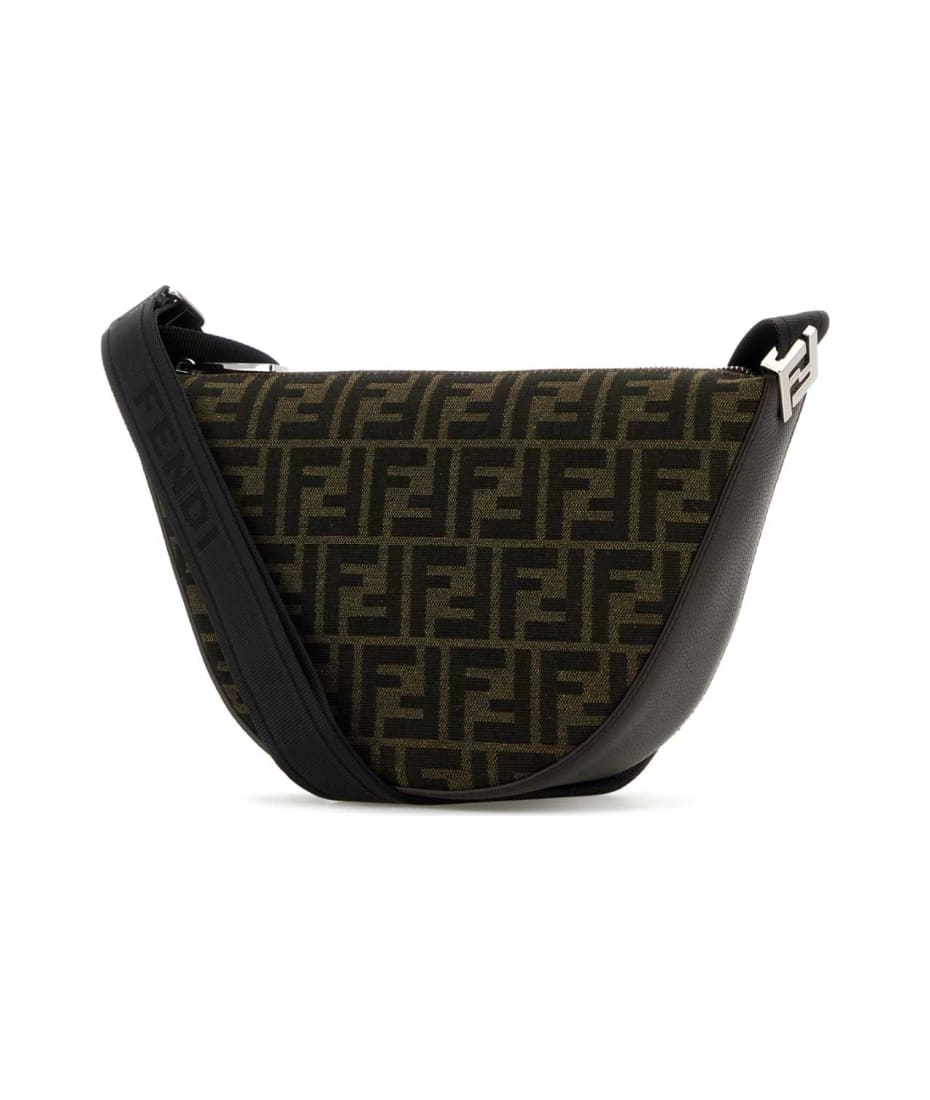 ショルダーバッグ FENDI Embroidered Canvas Fendi Melon Crossbody Bag Embroidered Jacquard Small Fendi Melon Crossbody Bag