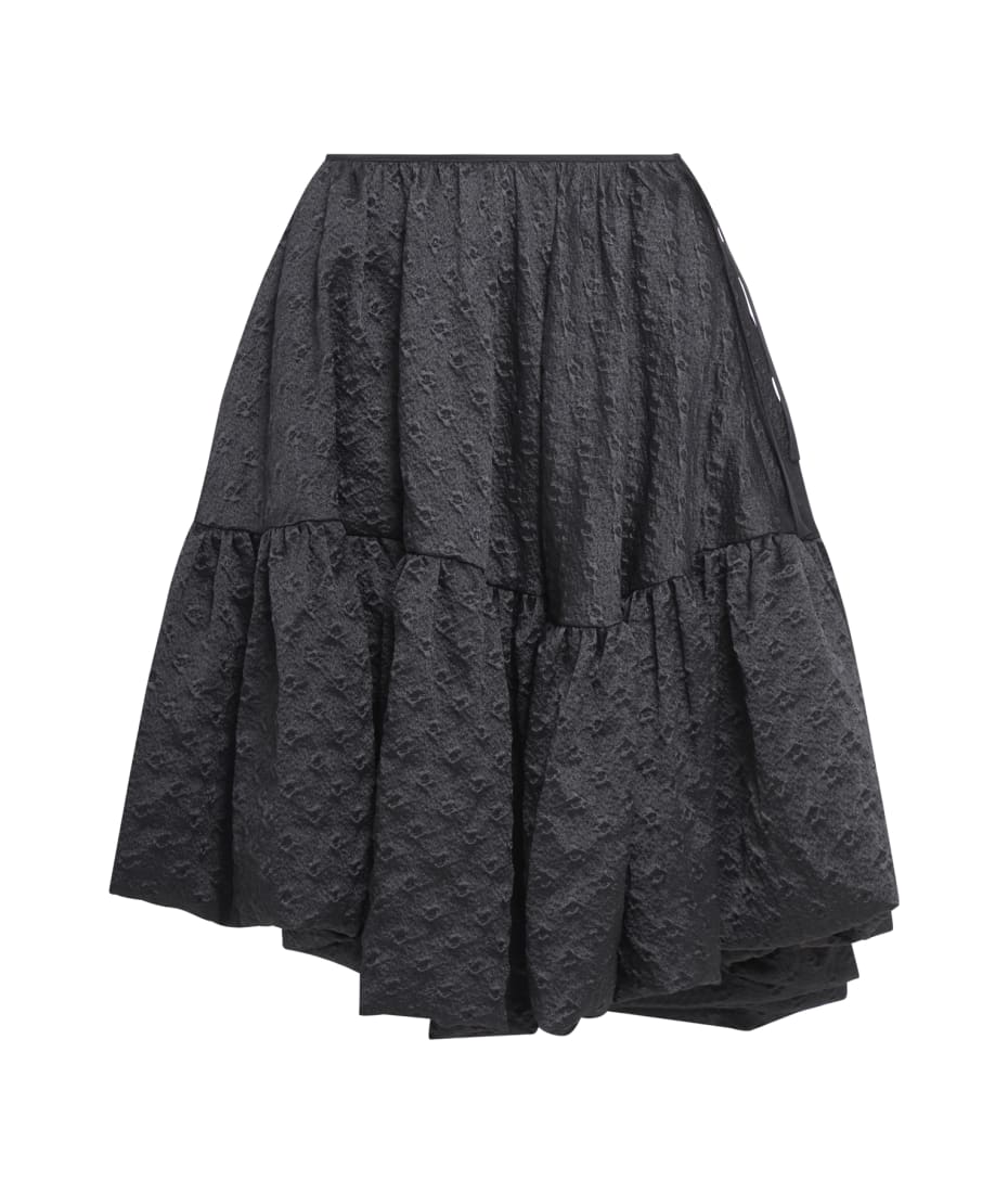 Cecilie Bahnsen Sarina Skirt Bolsillo Matelassé Black | italist