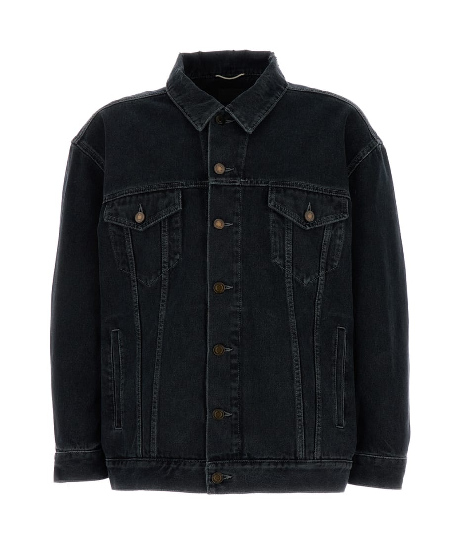 YSL ジャケット Saint Laurent 80s Vintage Blue Denim Jacket | italist