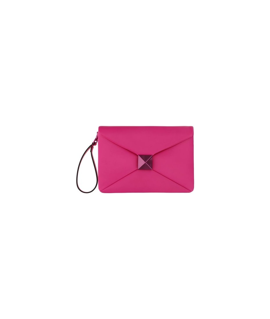 Valentino Vltn Logo Leather Crossbody Bag UWT - Pink PP