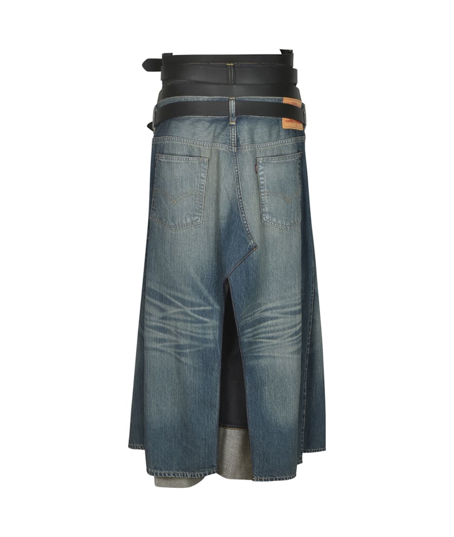 Junya Watanabe Denim Belted Double-layered Jeans | italist