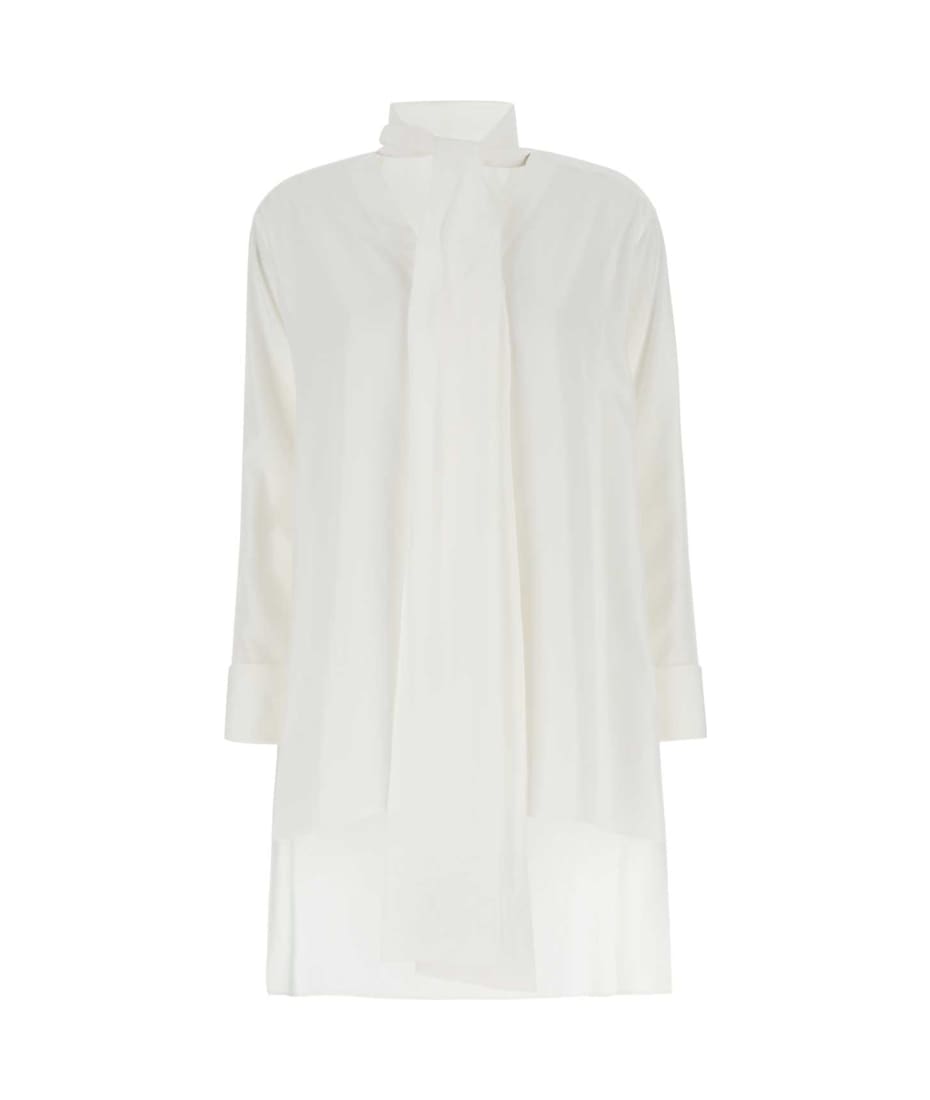【送料&関税込】Loewe Ivory Crepe Oversize Blouse Loewe Ivory Crepe Oversize Blouse | italist