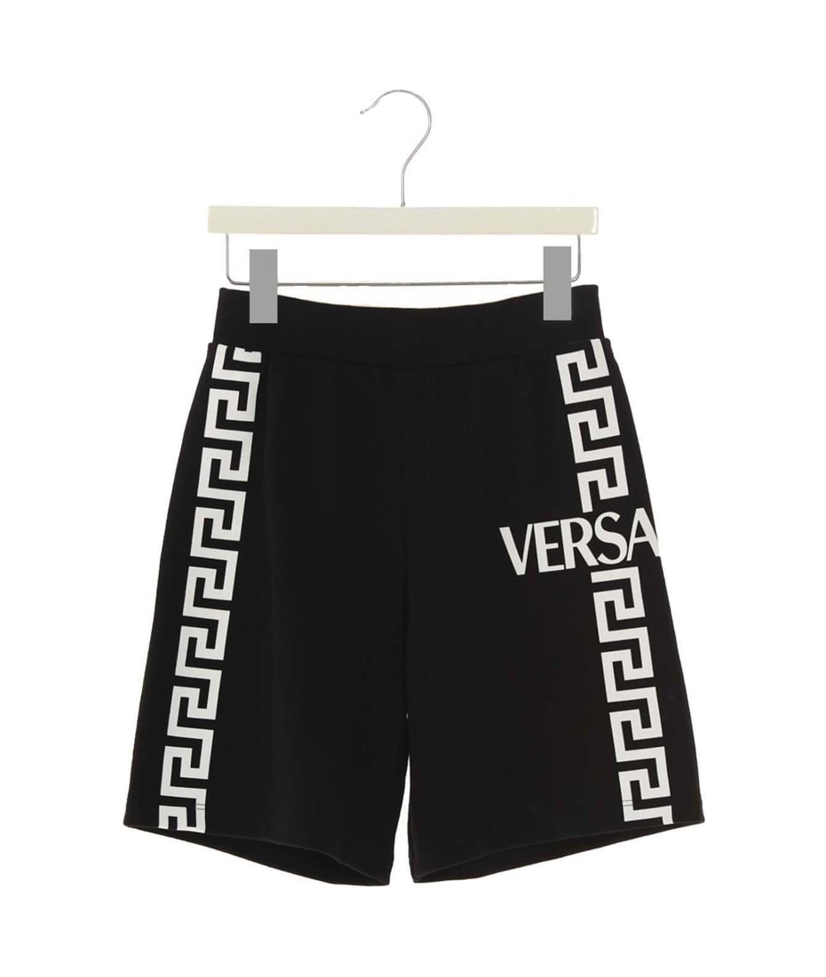 Young Versace 'greca' Bermuda Shorts - Nero