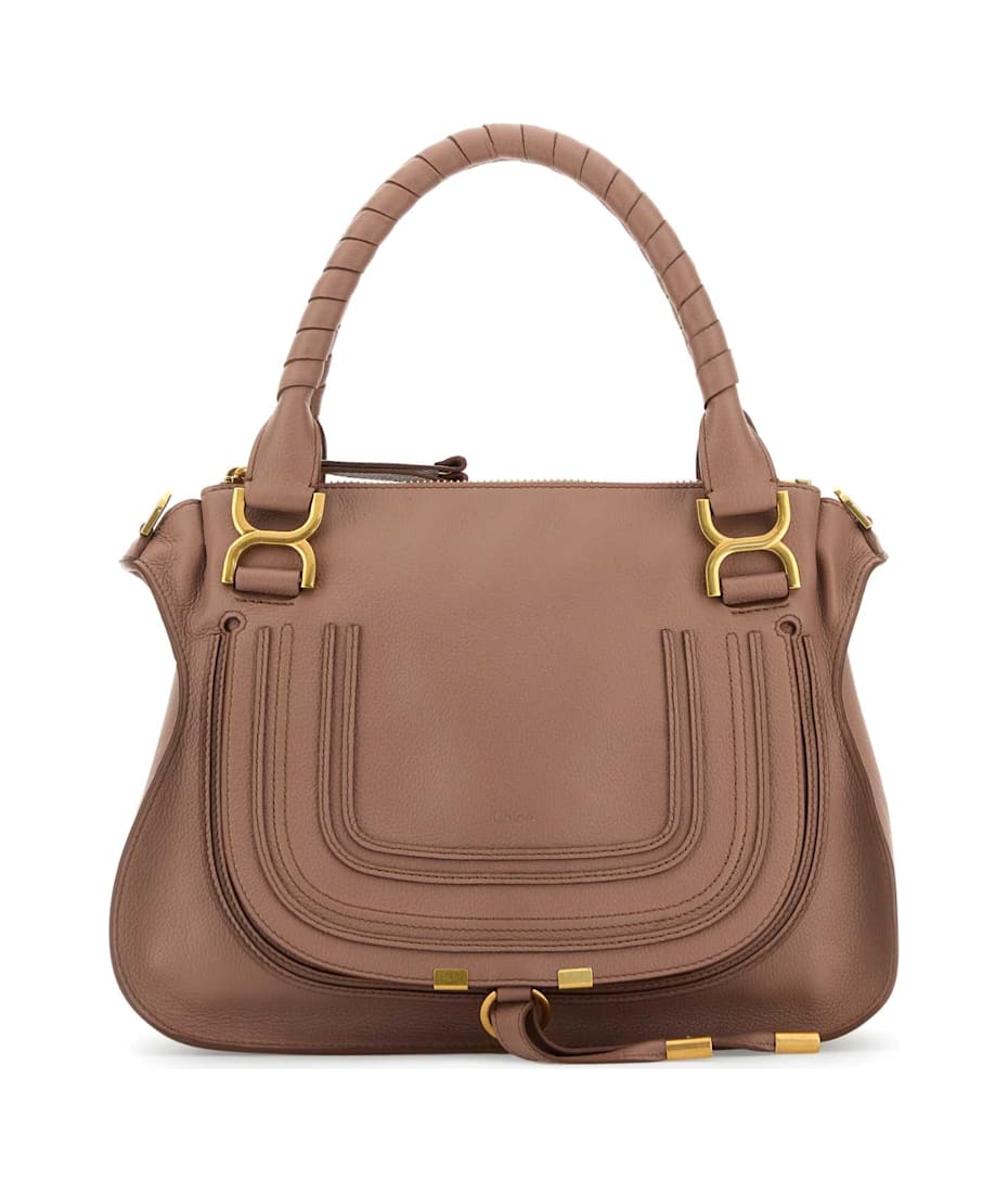 ハンドバッグ Chloe Antiqued Pink Leather Medium Marcie Handbag Chloé Antiqued Pink Leather Medium Marcie Handbag | italist