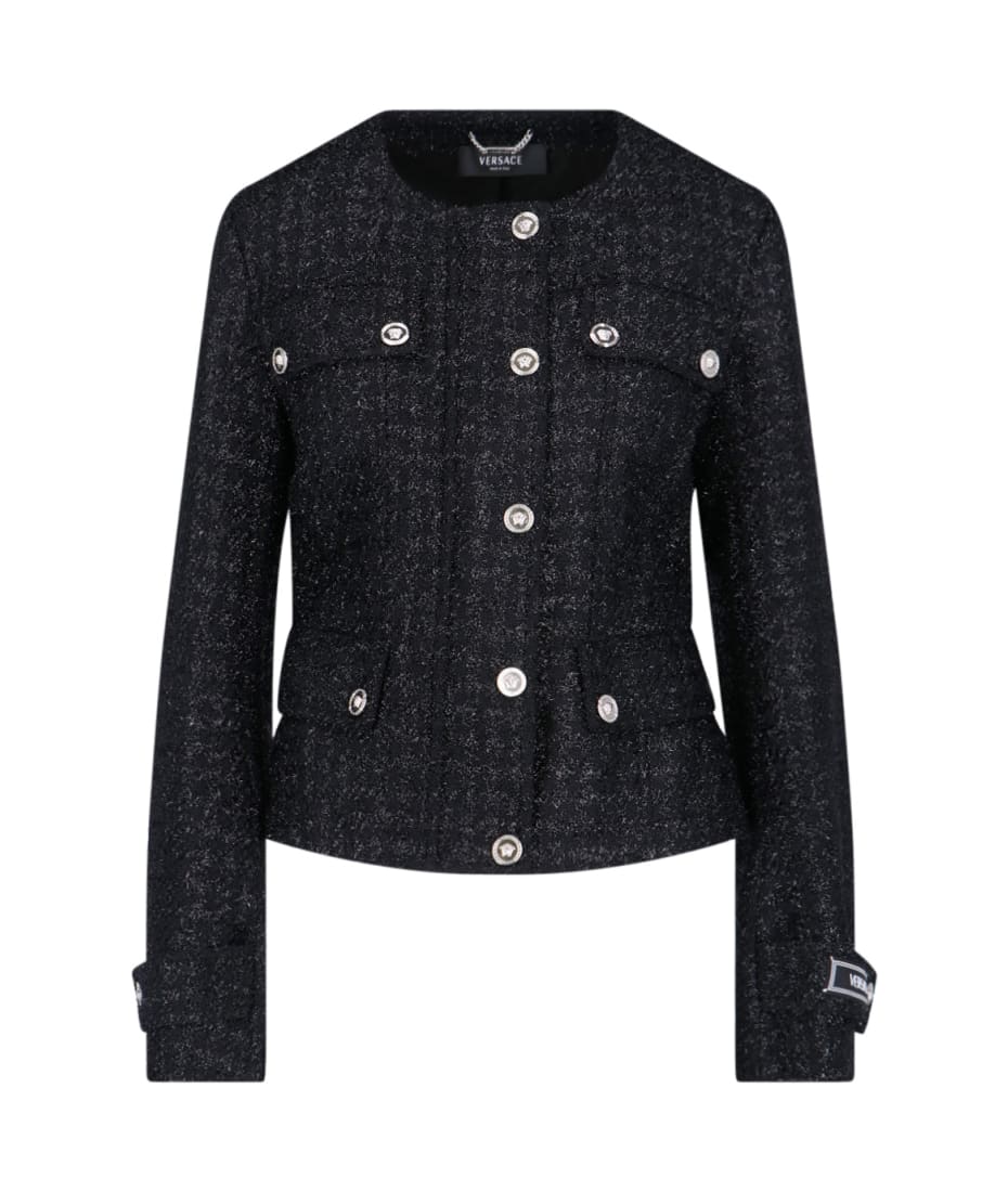 【送料&関税込】Versace Virgin Wool Blend Jacket Versace Virgin Wool Blend Jacket | italist