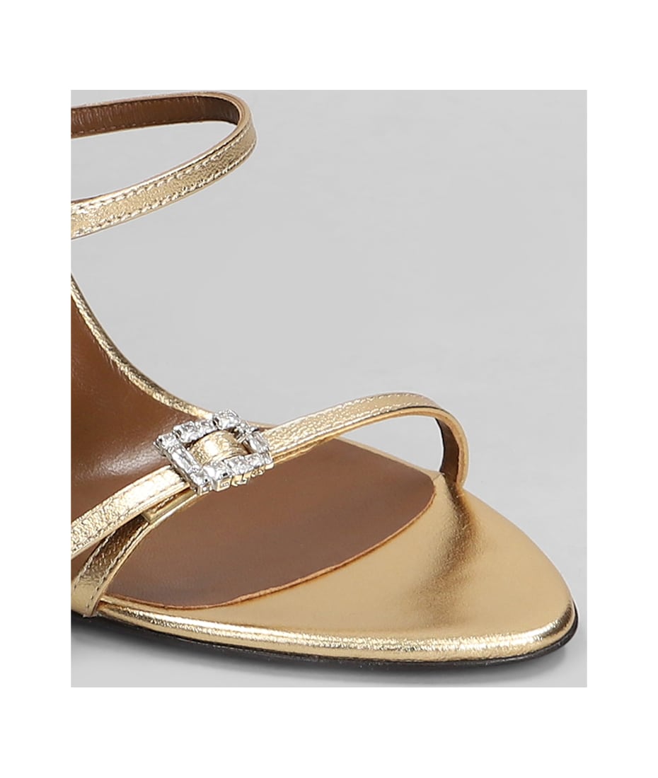 Giuseppe Zanotti Sandals In Gold Patent Leather | italist