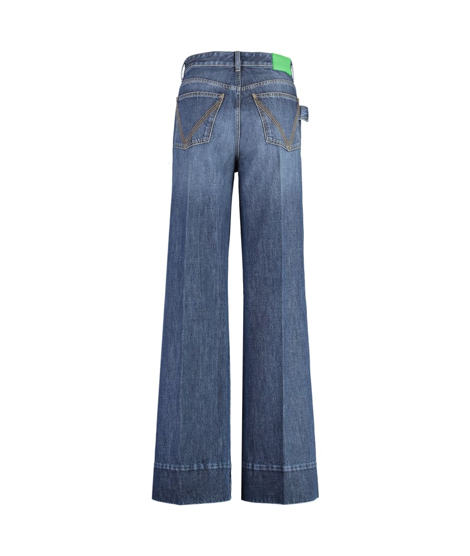 【BOTTEGA VENETA】BOTTEGA VENETA Denim Wide-Leg Jeans BOTTEGA VENETA High-rise wide-leg jeans | NET-A-PORTER