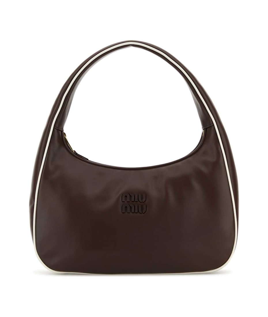 トートバッグ MIU MIU Brown Leather Shoulder Bag Miu Miu Brown Leather Shoulder Bag | italist