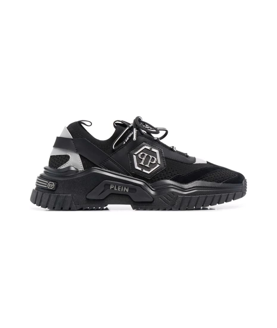  Philipp Plein Men Hexagon Sneakers Black 7 US