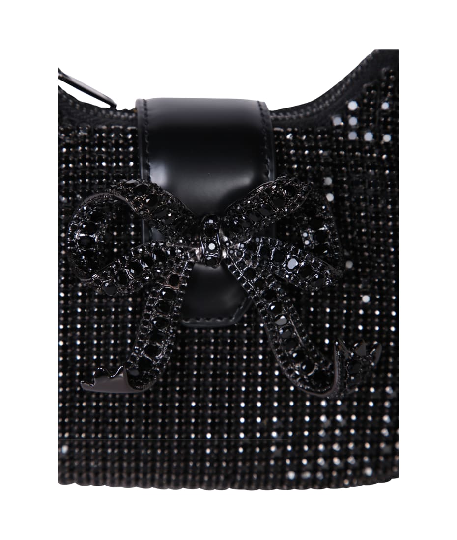 self-portrait Black Diamond Bow Bag | italist