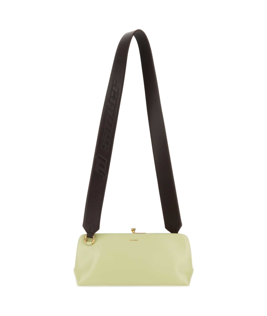 【送料&関税込】Jil Sander Pastel Green Leather Small Goji S Jil Sander Pastel Green Leather Small Goji Shoulder Bag