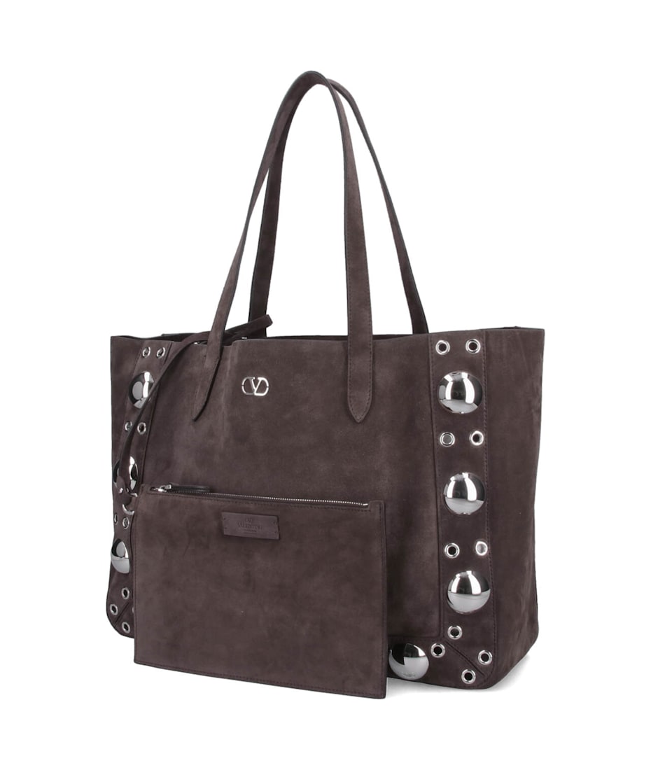 【関税&送料込】Valentino Garavani Nellcote Medium Tote Bag Valentino Garavani Nellcôte Large Suede Shopping Bag for Man