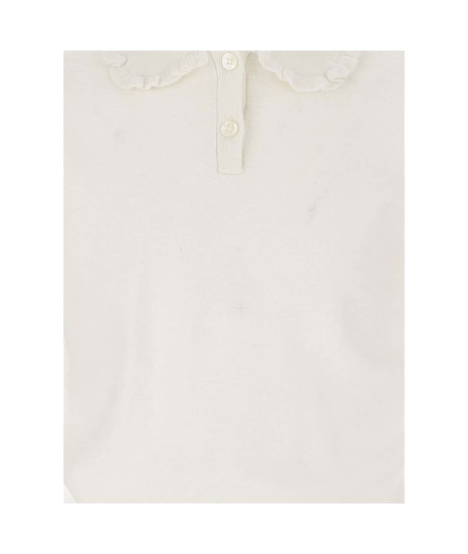 Bonpoint Cotton And Linen BOSS Polo Shirt - White