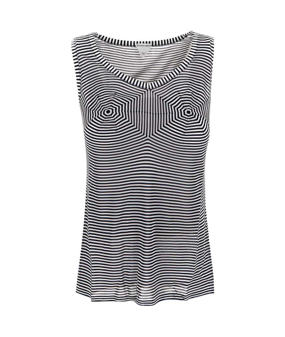 Tシャツ・カットソー BOTTEGA VENETA Embroidered Viscose Tank Top Bottega Veneta Embroidered Viscose Tank Top | italist