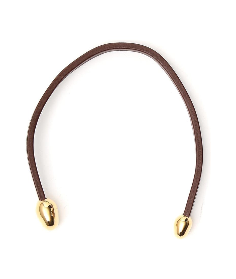 【送料&関税込】Bottega Veneta Leather Open Necklace Bottega Veneta Leather Open Necklace | italist