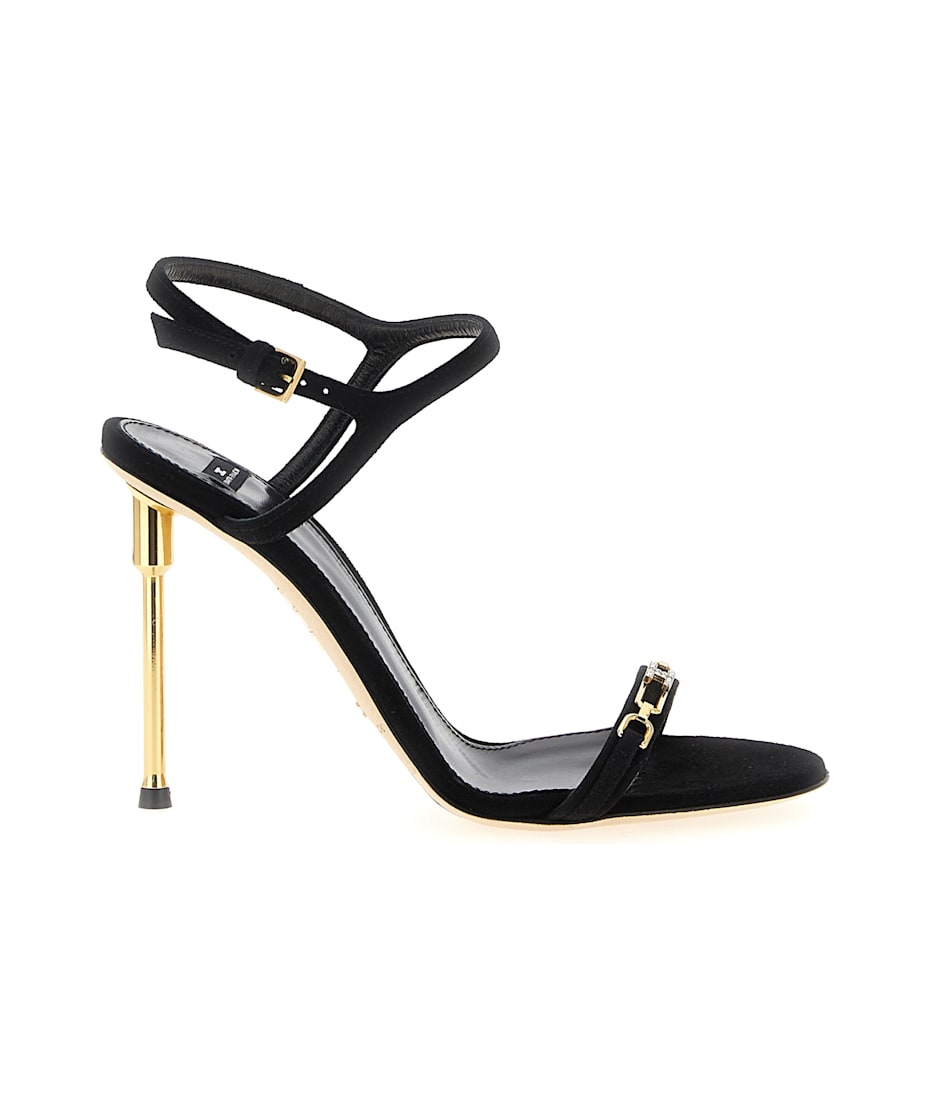 サンダル・ミュール ELISABETTA FRANCHI Sculpture heel sandals (SA89L56E2 110) Elisabetta Franchi Sculpture Heel Sandals | italist, ALWAYS