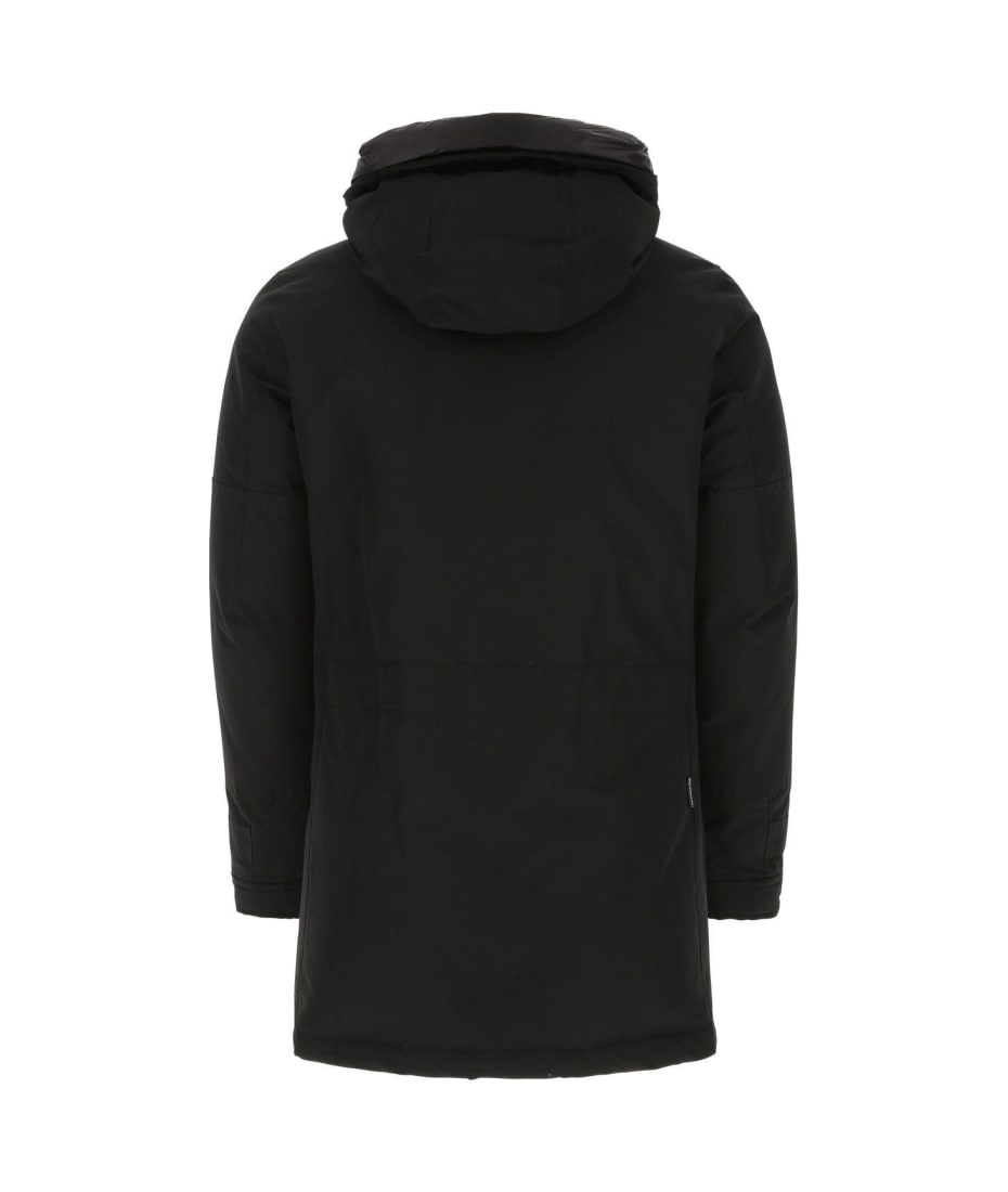 Woolrich Black Cotton Blend Polar Parka | italist